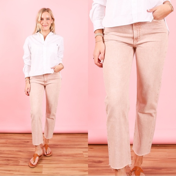 Citizen of Humanity Women’s Daphne Crop High Rise Straight Leg Jeans Rosewat 26 - Picture 1 of 16